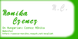 monika czencz business card