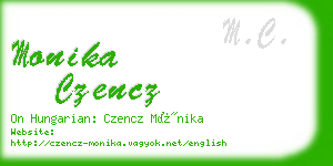 monika czencz business card